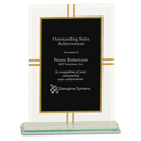 8 1/2" Contemporary Glass 4-Point Award