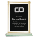 8 1/2" Contemporary Glass Full Border Award