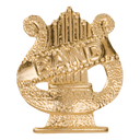Gold Band Metal Chenille Letter Insignia