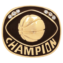 Gold Basketball Champion Ring Insert