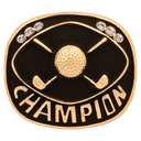 Gold Golf Champion Ring Insert