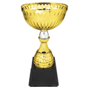 10 1/4" Gold & Silver Metal Cup with Plastic Stem and Base