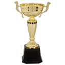 Gold 2 11 1/2" Completed Metal Cup Trophy on Plastic Base