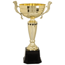 Gold 3 14 1/2" Completed Metal Cup Trophy on Plastic Base