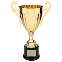 Gold 12" Completed Metal Cup Trophy on Plastic Base