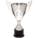 Silver 15" Completed Metal Cup Trophy on Plastic Base