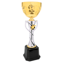 15" Silver/Gold Completed Metal Cup Trophy