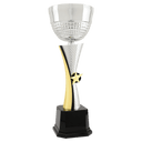 15" Silver/Gold Textured Completed Metal Cup Trophy