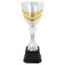 19" Completed Metal Cup Trophy on Plastic Base
