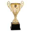 Gold 11" Completed Metal Cup Trophy on Plastic Base