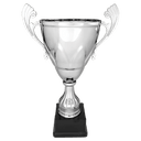 Silver 15" Completed Metal Cup on Plastic Base