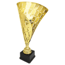 Gold 18" Metal Flag Cup on Plastic Base
