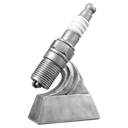 8" Spark Plug Car Show Resin