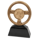 7" Antique Gold Steering Wheel Resin with 2" Insert Area