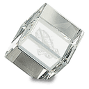 1 1/2" x 1 1/2" Crystal Cube