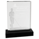 6 1/4" x 8" Crystal 3D Male Golf