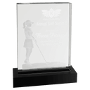 6 1/4" x 8" Crystal 3D Female Golf