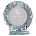 8 1/2" Crystal Plate with Base