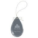 3" Crystal Teardrop Ornament