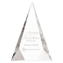 7" x 10" Crystal Facet Triangle