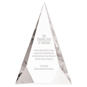 6" x 8" Crystal Facet Triangle