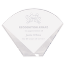 9" x 7" Crystal Facet Fan