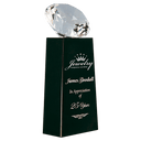 Black 7 3/4" Crystal Diamond on Crystal Pedestal