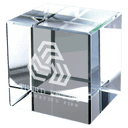 2 2 1/2" x 2 1/2" Crystal Cube