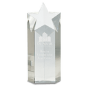 10" Clear Crystal Star Column