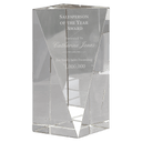 6" Crystal Triangle Front Pillar