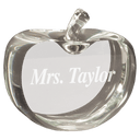 3 1/2" x 3 3/4" Flat Crystal Apple