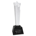 Black 10" Crystal Rising Star with Base