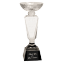 11" Clear Crystal Cup with Black Pedestal Base