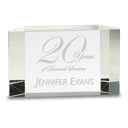 5" x 3" Clear Crystal Facet Block
