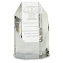5" Clear Crystal Octagon Tower