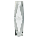 12" Clear Crystal Facet Tower