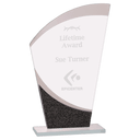 7 1/4" Wave Designer Glass Award