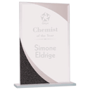 7 1/2" Rectangle Designer Glass Award