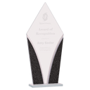 10 1/2" Diamond Designer Glass Award