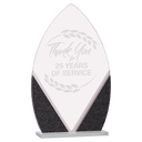 8 1/4" Oval Designer Glass Award