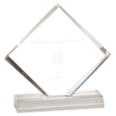 Clear 5" x 5" Diamond Jewel Beveled Acrylic Blank