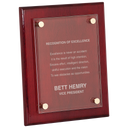 8" x 10" Rosewood Piano Finish Floating Acrylic Plaque