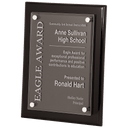10 1/2" x 13" Black Piano Finish Floating Acrylic Plaque