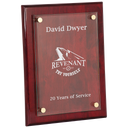 Rosewood 9" x 12" Piano Finish Floating Glass Plaque
