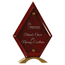 10" Diamond Rosewood Piano Finish Floating Acrylic Standup