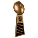 Antique Gold 15" Football Resin