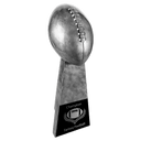 Antique Silver 10 1/4" Football Resin