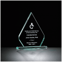 6" x 7 1/2" Diamond Series Glass Award