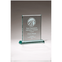 5" x 6" Premium Series Jade Glass Award