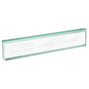 10" x 2" Jade Glass Desk Wedge